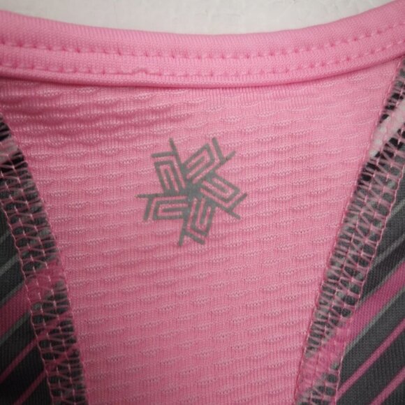 2 / $30.00 - Tek Gear Ladies Size Large Pink Grey Black Racer Back Exercise Top - Picture 4 of 7